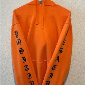 H&M Divided Orange “Positive and Negative” Hoodie